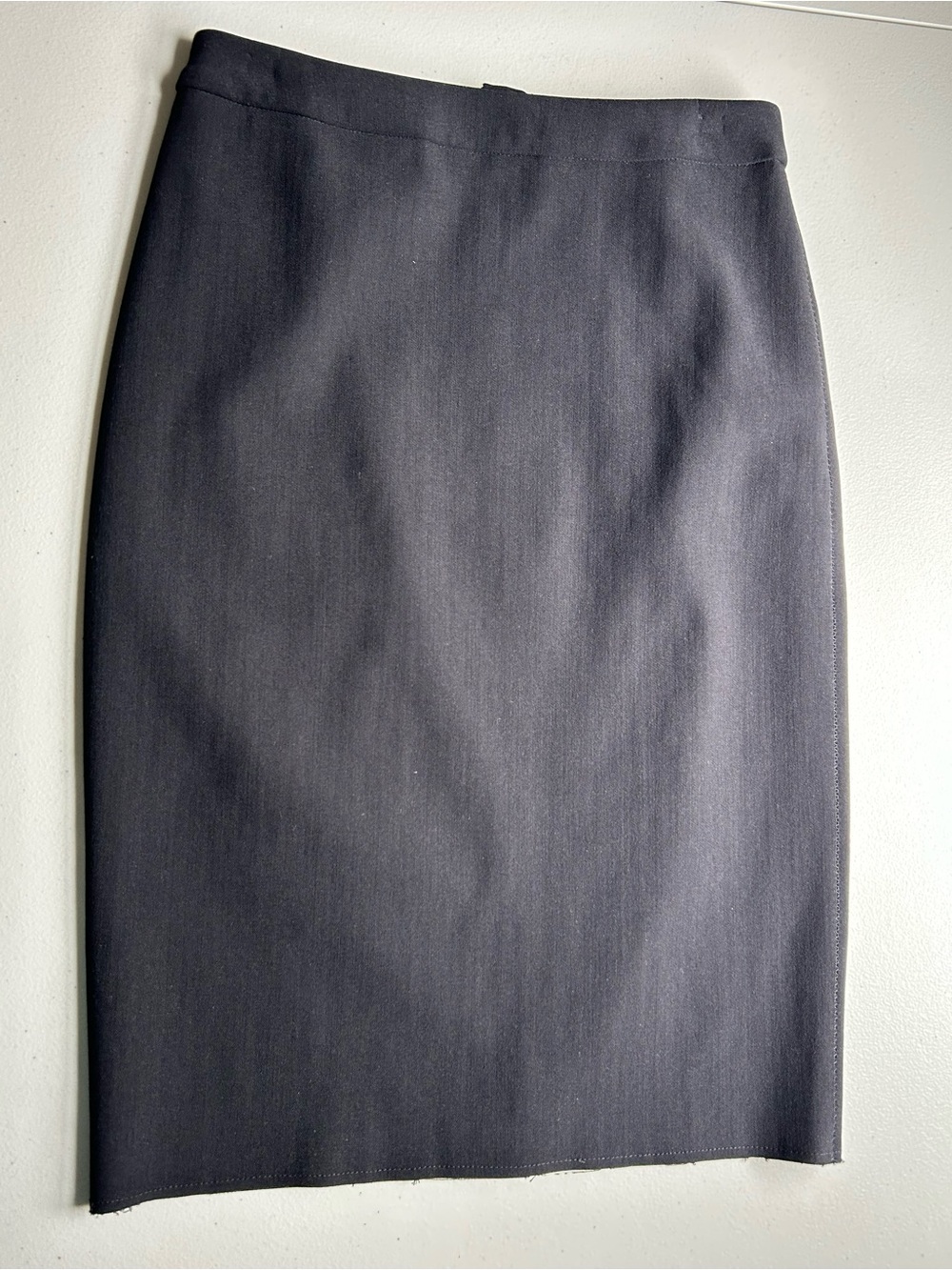LANVIN Hiver 2013 Alber Elbaz Black Wool Blend Full Zip Skirt FR 36 US 4